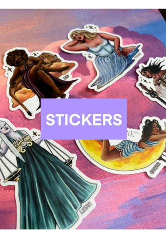 Zodiac Signs & Fantasy Sticker - Koiativity Vinyl Sticker Custom Art