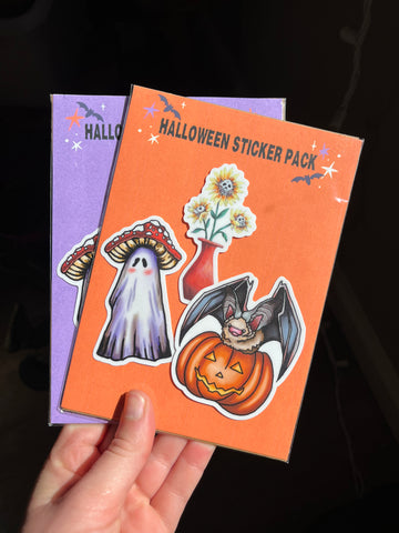 Halloween Sticker Pack - Halloween Custom Art Vinyl Stickers- Koiativity