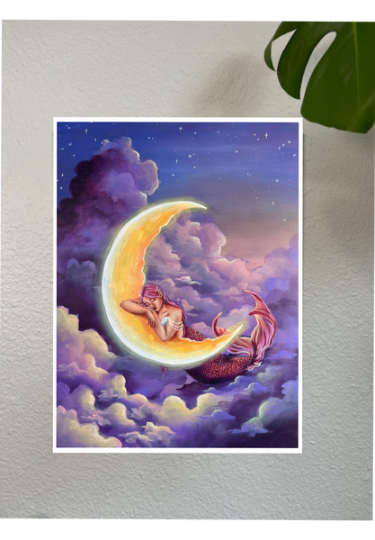 Tranquility Art Print -  Fantasy & Ethereal Mermaid Art- Koiativity