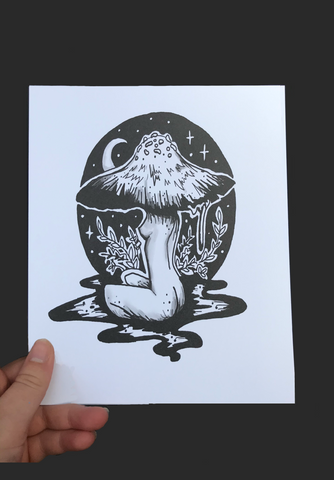 Mushroom Gurl Print